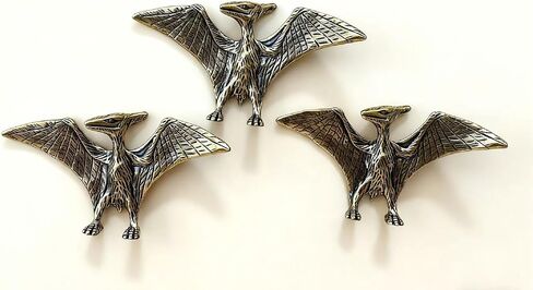 DAMULINS 3Pcs Brass Bat Figurines,Mini Metal Flying Mammals Sculpture Home Decoration for Living Room and Desk,Small Landscape Animal Figurines and Tea Pet (Bat) in Saudi Arabia