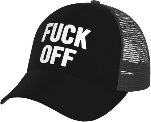 قبعة Fuck Off Trucker - قبعة Snapback، قبعة بيسبول شبكية مسامية للرجال والنساء in Kuwait