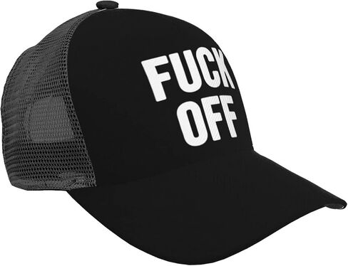 قبعة Fuck Off Trucker - قبعة Snapback، قبعة بيسبول شبكية مسامية للرجال والنساء in Kuwait