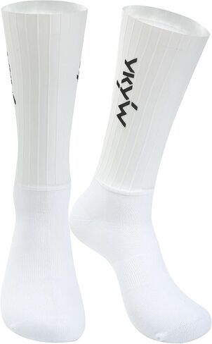 YKYWBIKE Cycling Socks for Men Women-Aero Crew Bike Socks,MTB Riding Sock,Compression Biking Sock for Men Cycling in Saudi Arabia