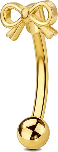 OUFER 16G مجوهرات ثقب الرخ - 8 مم 316L القوس الفولاذي الجراحي العمودي مجوهرات ثقب الشفاه، حلقات الحاجب المنحنية أقراط الزنمة الرخ in Kuwait