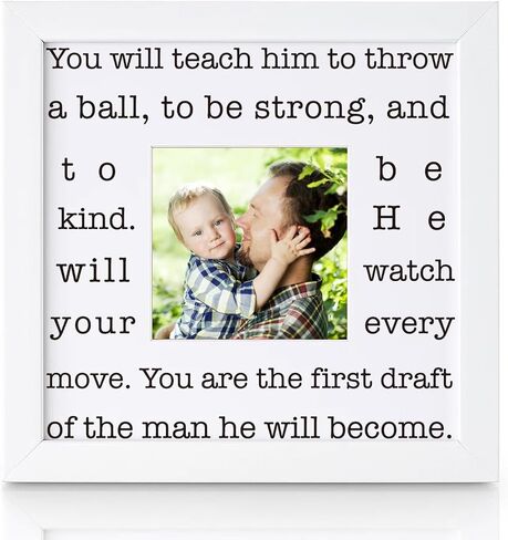 THYGIFTREE First Time Dad Gift for Son from Wife New Dad Gifts for Husband Sentimental Boy Dad Keepsake Picture Frame Push Present Baby Shower Gifts for Expecting Dad in Saudi Arabia