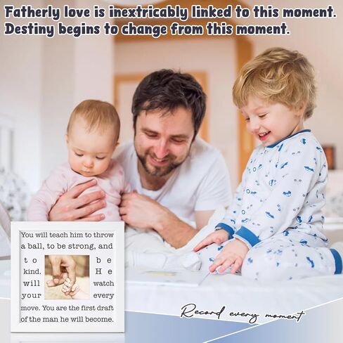 THYGIFTREE First Time Dad Gift for Son from Wife New Dad Gifts for Husband Sentimental Boy Dad Keepsake Picture Frame Push Present Baby Shower Gifts for Expecting Dad in Saudi Arabia
