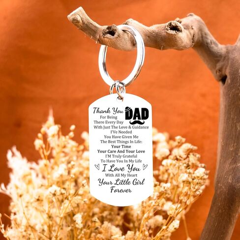 Fathers Day Gift for Dad l Love You Keychain for Fathers Day Gift from Kids Girl Dad Father Days Gifts Dad Keychain from Daughter Birthday Anniversary in Saudi Arabia