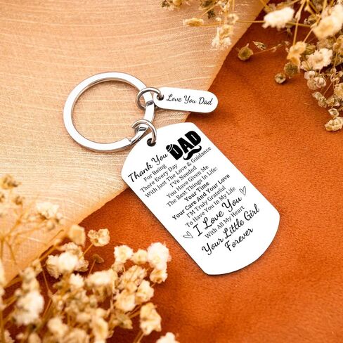 Fathers Day Gift for Dad l Love You Keychain for Fathers Day Gift from Kids Girl Dad Father Days Gifts Dad Keychain from Daughter Birthday Anniversary in Saudi Arabia