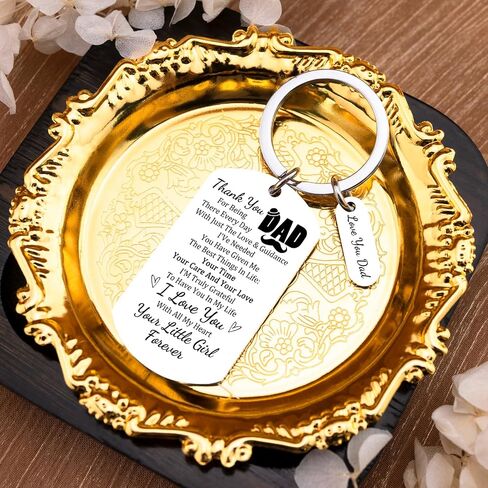 Fathers Day Gift for Dad l Love You Keychain for Fathers Day Gift from Kids Girl Dad Father Days Gifts Dad Keychain from Daughter Birthday Anniversary in Saudi Arabia