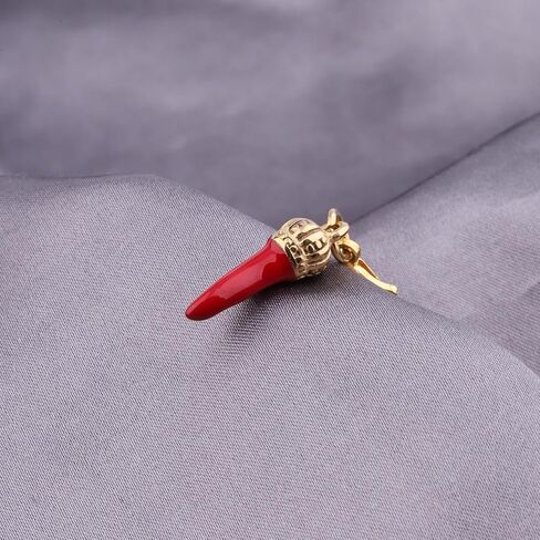 Gzrlyf Italian Red Horns Keychain Italian Good Luck gift italian Cornicellos Chili Jewelry in Kuwait