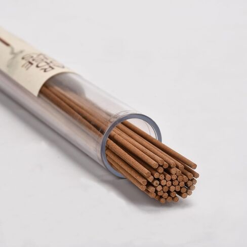 Natural Cedarwood Incense Sticks - 2 Tubes, Cedar Incense Approx. 80-90 Sticks (1.4 oz) - Long Lasting 40 Mins Burn Each - Pure Wood Scent for Meditation, Yoga, Relaxation & Home Fragrance in Kuwait