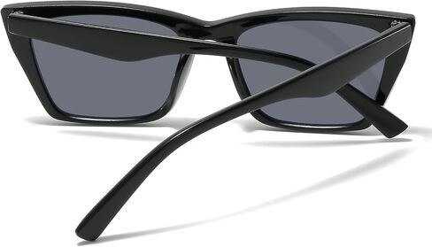 Cat Eye Sunglasses for Women Men Retro Narrow Square Driving Glasses UV400 Protection Trendy Plastic Frame in Saudi Arabia