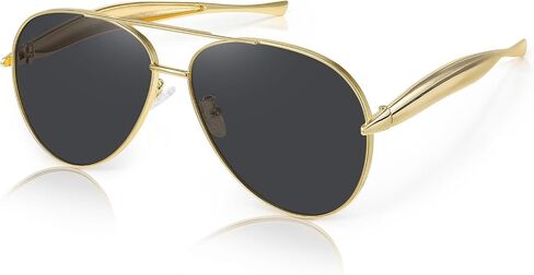 Retro Oversized Aviator Sunglasses for Women Men,Trendy Vintage 70s Metal Large Pilot Sun Glasses in Saudi Arabia
