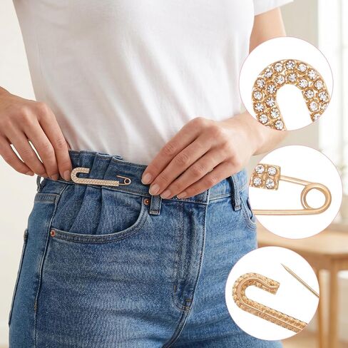 4 Pcs Women Pearl Brooch Pins Fashion Faux Crystal Pearl Brooches Sweater Shawl Clips Dress Shirt Pin for Women's Clothing Accessories in Saudi Arabia