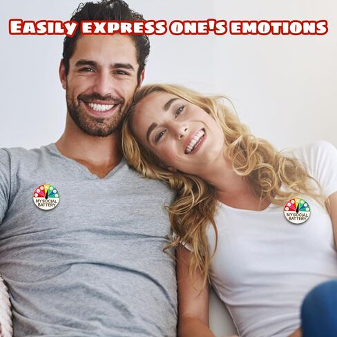 4Pcs Social Battery Pin, My Social Battery Slider Pin, My Battery Mood Creative Lapel Pin Suitable for Social Settings, Workplace Expression and Fashion Accessory Styling in Saudi Arabia