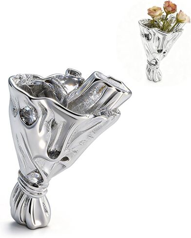 Flower Holder Brooch Pin for Women Real Flower Vase Holder Corsage Stick Wedding Graduation Prom Accessories in Kuwait