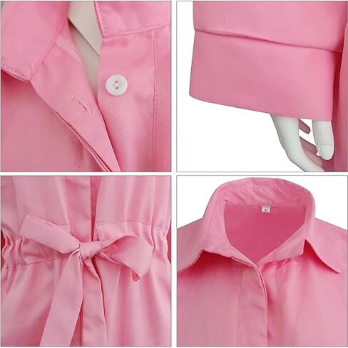 MYUPDALIN Ladies' Pink Jumpsuit Halloween Costume, Cheerleader Outfit Party Suit Adult Costumes in Saudi Arabia