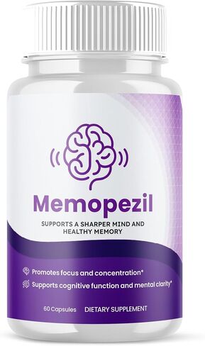 Memopezil Brain Capsules, Memopezil Pills with All Natural Ingredients, Advanced Formula Health and Wellness Support Supplement Pills with Maximum Strength Multivitamins Support (60 Capsules) in Saudi Arabia
