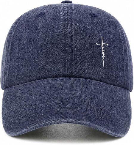 Christian Hats for Women Faith Cross Jesus Baseball Cap Religious God Adjustable Embroidered Vintage Washed Hat in Saudi Arabia