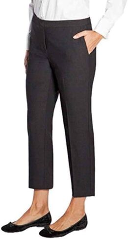 Mario Serrani Ladies Dress Pant With Stretch (6 X 27, Black Gray) in Kuwait