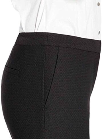 Mario Serrani Ladies Dress Pant With Stretch (6 X 27, Black Gray) in Kuwait