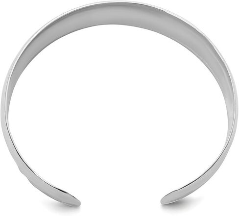 JewelryWeb 14.5mm 925 Sterling Silver Slip on Polished Hammered Slip-on Bangle Bracelet Cuff Bracelet for Women in Kuwait