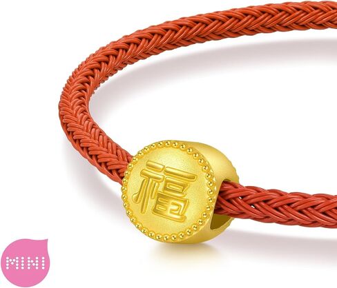 CHOW SANG SANG 999 Gold Charme Fu Charm Bracelet for Women & Men 17cm 96344C in Kuwait