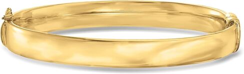 Ross-Simons 8mm 18kt Gold Over Sterling Bangle Bracelet in Saudi Arabia
