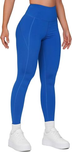 Sustainable High Waisted Leggings for Women - Tummy Control Yoga Pants, Squat Proof Seamless Look Gym Pants in Kuwait