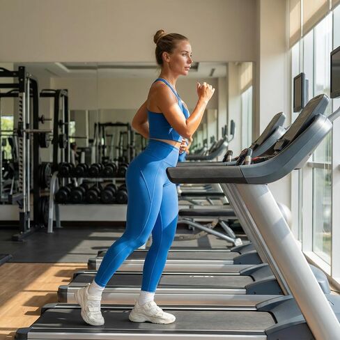 Sustainable High Waisted Leggings for Women - Tummy Control Yoga Pants, Squat Proof Seamless Look Gym Pants in Kuwait