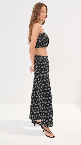 LE BOP Women's Camille Jacquard Crop Top in Saudi Arabia