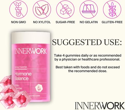 Menopause Gummies for Women – Hormone Balance Gummies with DIM, Black Cohosh, Red Clover, Chasteberry & Dong Quai – PMS & Perimenopause Support – Sugar Free Vegan Women’s Health supplements,120 Count in Kuwait