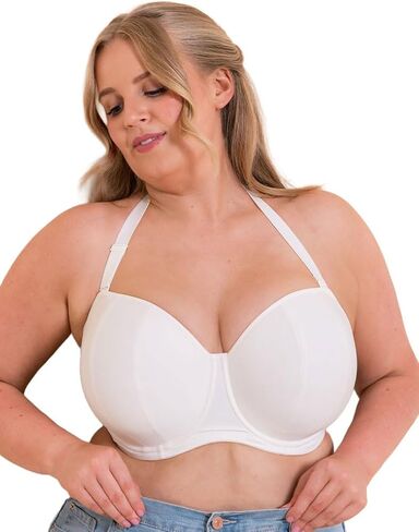 Curvy Kate Women's Luxe Strapless Multiway Underwire Bra, CK2601, Pearl Ivory, 32G in Saudi Arabia