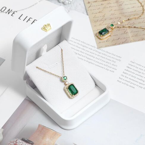 Set of 12 White Necklace Boxes for Jewelry Gift, Premium PU Leather Necklace Jewelry Gift Box with Velvet Interior for Pendant, Engagement, Wedding, Valentine's Day in Saudi Arabia