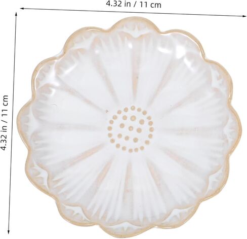 Zerodeko 2pcs Flower Shaped Small Jewelry Dish Ceramic Jewelry Plate for Women Decorative Plate Entryway Key Bowl Vanity Organizer Tray in Saudi Arabia