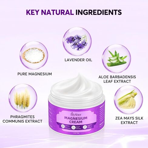 Topical Magnesium Lotion Cream: Natural Magnesium Body Butter for Sweet Sleep/Leg Cramps/Feet/Arms/Muscle in Saudi Arabia