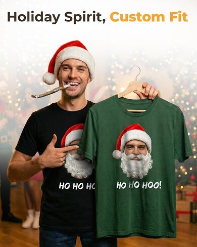 Custom T-Shirts - Design Your Own Shirt - Front and Back Printing on Shirts for Adult - Add Your Image Photo Logo Text Number in Saudi Arabia