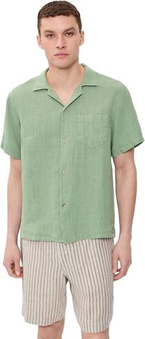 Bather Men's Linen Camp Shirt in Kuwait