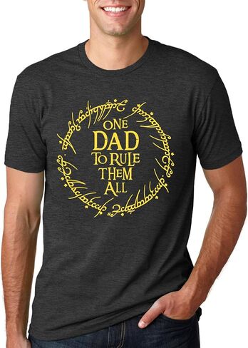Dad Shirt Men Father's Day Tops One Dad to Rule Them All Tee Shirt Daddy Birthday Gift Shirts Casual Tops in Saudi Arabia