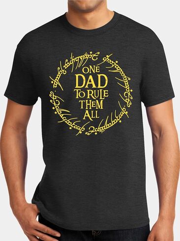 Dad Shirt Men Father's Day Tops One Dad to Rule Them All Tee Shirt Daddy Birthday Gift Shirts Casual Tops in Saudi Arabia