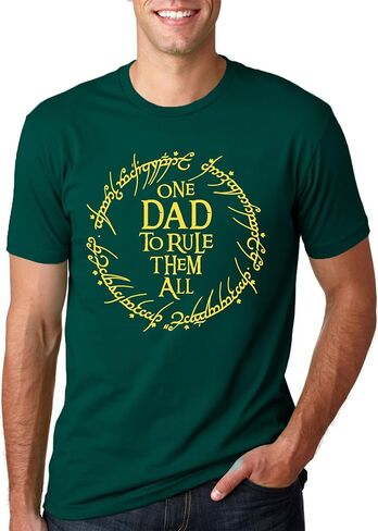Dad Shirt Men Father's Day Tops One Dad to Rule Them All Tee Shirt Daddy Birthday Gift Shirts Casual Tops in Saudi Arabia