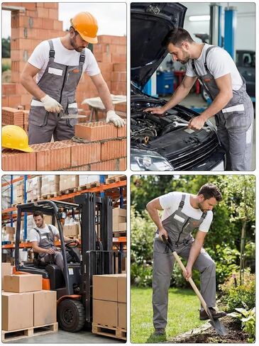 UNIONWORKWEAR PRO Men's Water-Resistant Utility Bib Overalls in Saudi Arabia