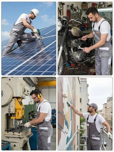 UNIONWORKWEAR PRO Men's Water-Resistant Utility Bib Overalls in Saudi Arabia