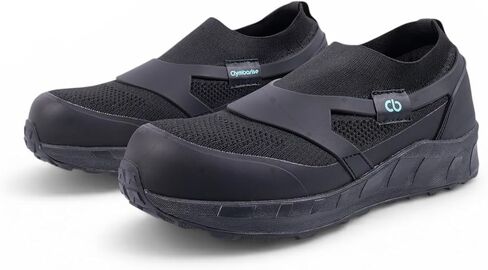 Apex Men's Slip-On Steel Toe Safety Shoes, Slip-On Work Sneakers, Lightweight Breathable Knit, Comfortable Industrial Work Shoes for Warehouse, Garage, Workshop and Athletic Everyday Wear in Kuwait