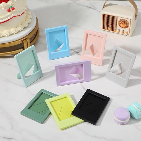 Kenaeeo 24 Pack Small Picture Frames 2x3 Mini Picture Frames for Fujifilm Instax Mini Film Polaroid Frame Colorful Tabletop Photo Display with Stand, Home Office Decor in Saudi Arabia