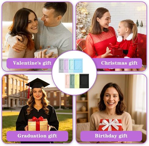 Kenaeeo 24 Pack Small Picture Frames 2x3 Mini Picture Frames for Fujifilm Instax Mini Film Polaroid Frame Colorful Tabletop Photo Display with Stand, Home Office Decor in Saudi Arabia