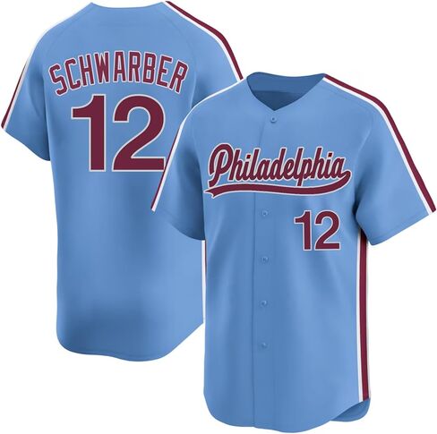 Custom Mens/Women/Youth Philadelphia Baseball Stitched T-Shirt for Sports Fan in Saudi Arabia