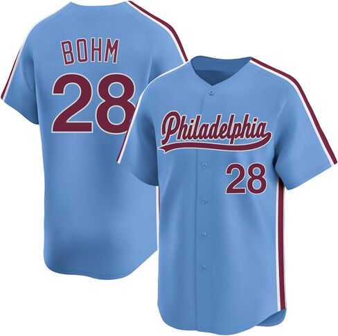 Custom Mens/Women/Youth Philadelphia Baseball Stitched T-Shirt for Sports Fan in Saudi Arabia