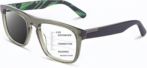 Photochromic Progressive Multifocus Reading Glasses Men, Progressive Readers No Line Quick-Transition Sunglasses in Kuwait