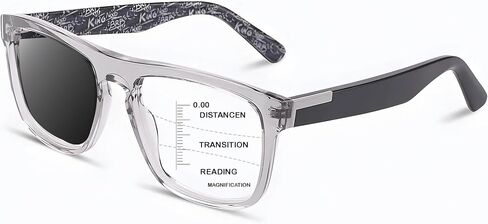 Photochromic Progressive Multifocus Reading Glasses Men, Progressive Readers No Line Quick-Transition Sunglasses in Kuwait
