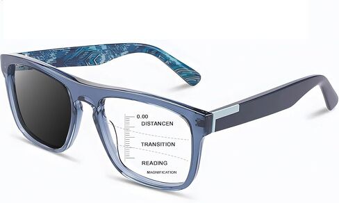 Photochromic Progressive Multifocus Reading Glasses Men, Progressive Readers No Line Quick-Transition Sunglasses in Kuwait
