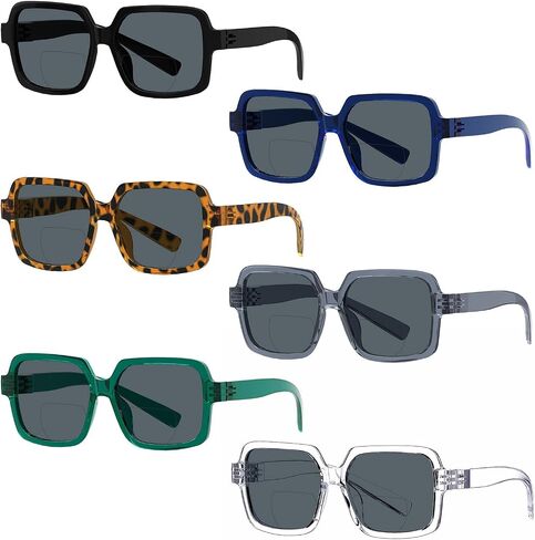 Eyekepper Metalless Screwless Spring Hinges Bifocal Sunglasses Men Women Sunshine Readers for Outdoor Sports, Driving & Fishing Green +2.00 in Kuwait