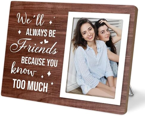 Coworker Gift Picture Frame, Friend Photo Frame, Gifts for Best Work Friend, Worker Leaving Gifts, Retirement&Farewell or New Job Gift,Chance Made Us Colleagues 4x6 Photo (Brown03) in Saudi Arabia